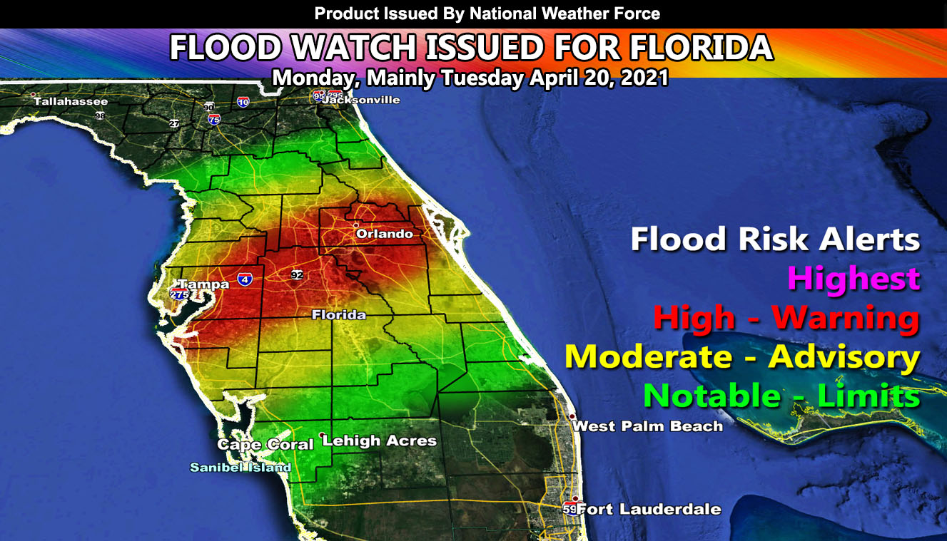 Flood Watch Issued For Central Florida Peninsula, Includes Tampa ...