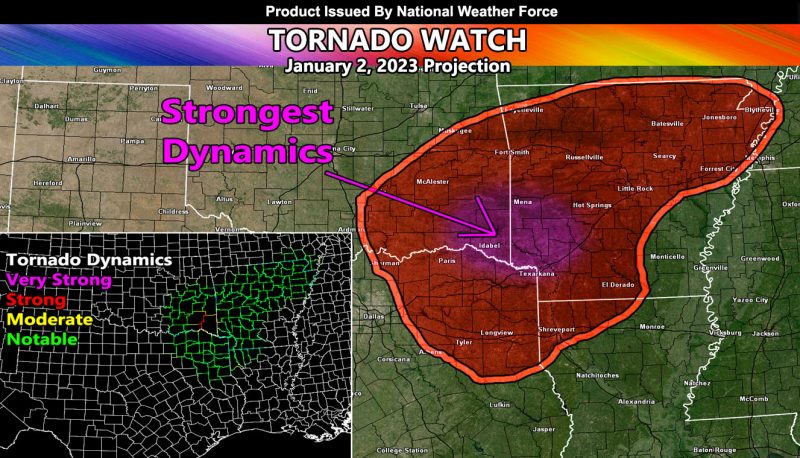 Tornado Watch Issued For Parts Of Texas, Oklahoma, Louisiana, And ...