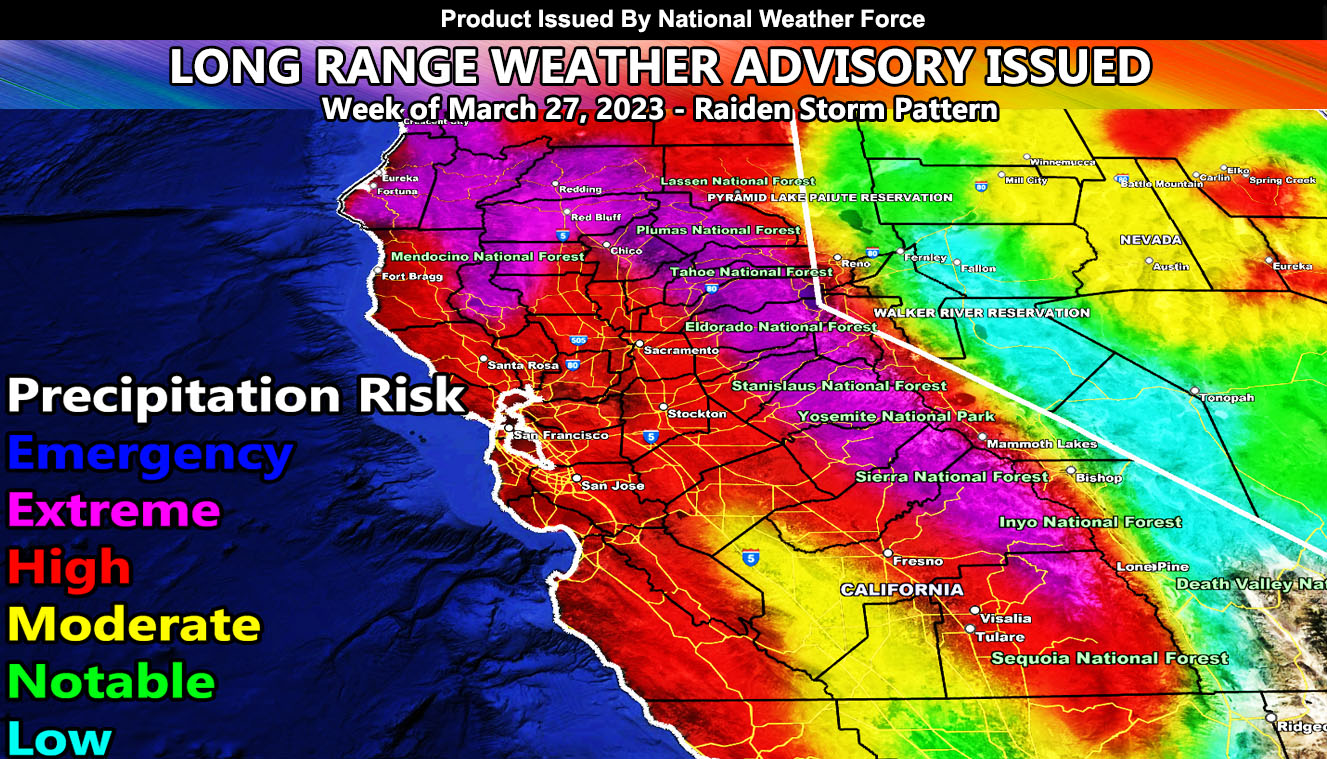 Long Range Weather Advisory Issued for Another Storm System into