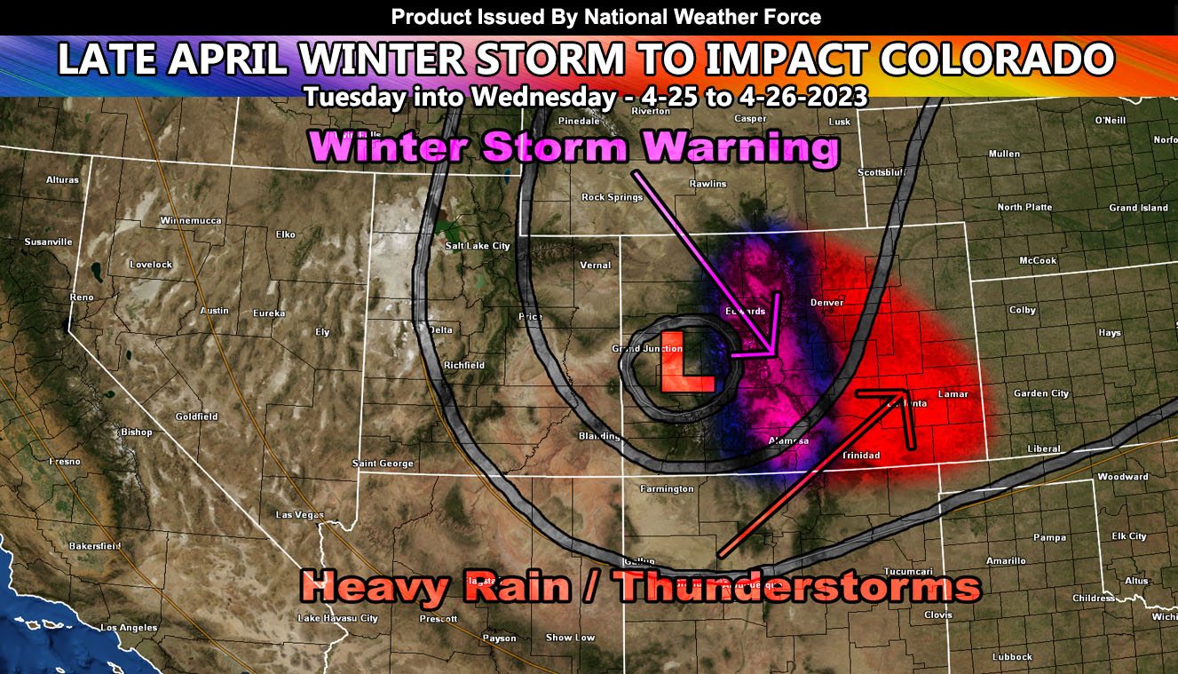 Late April Winter Storm Prompts Winter Storm Warning And Thunderstorm ...