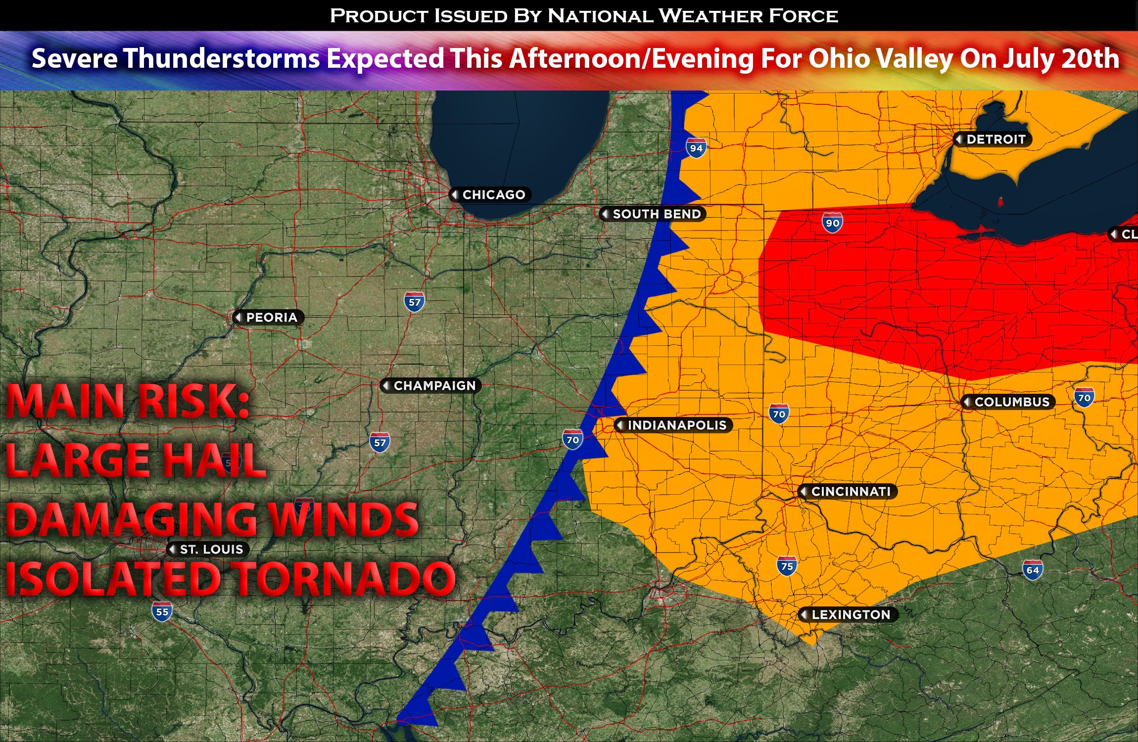 Severe Thunderstorms Expected this Afternoon/Evening for Ohio Valley on